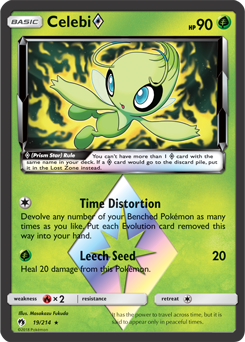 Celebi Prism Star Lost Thunder 19/214