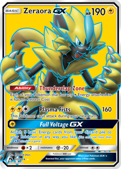 Zeraora GX Lost Thunder 201/214