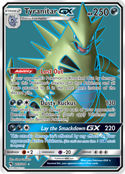 Tyranitar GX Lost Thunder 203/214
