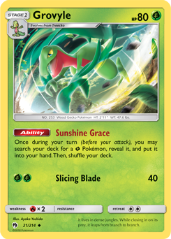 Grovyle Lost Thunder 21/214