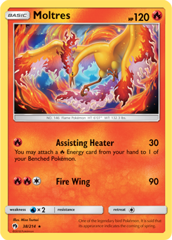 Moltres Lost Thunder 38/214