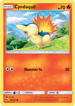 Cyndaquil Lost Thunder 40/214