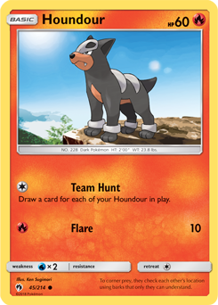 Houndour Lost Thunder 45/214