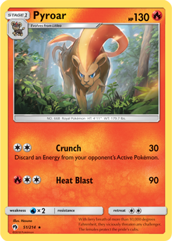 Pyroar Lost Thunder 51/214