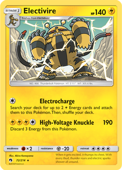 Electivire Lost Thunder 72/214