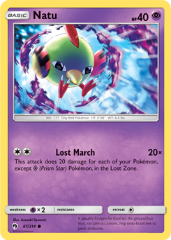 Natu Lost Thunder 87/214