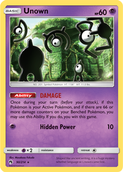 Unown Lost Thunder 90/214