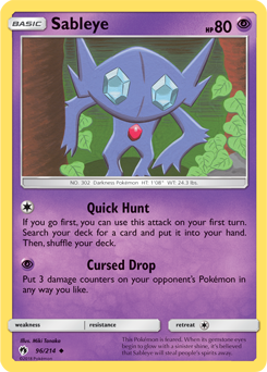 Sableye Lost Thunder 96/214