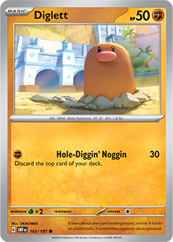 Diglett Obsidian Flames 103/197