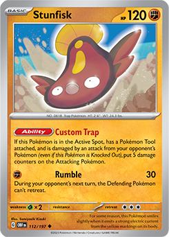 Stunfisk Obsidian Flames 112/197
