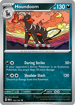 Houndoom Obsidian Flames 133/197