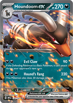Houndoom EX Obsidian Flames 134/197