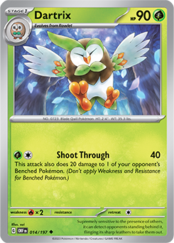 Dartrix Obsidian Flames 14/197