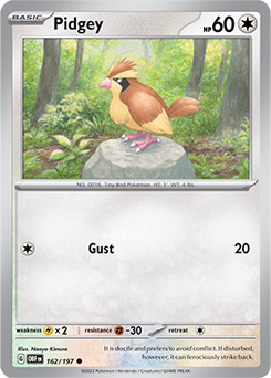 Pidgey Obsidian Flames 162/197