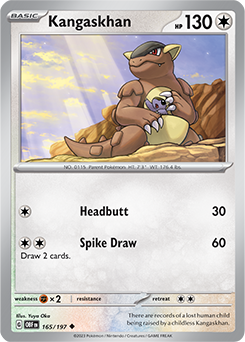 Kangaskhan Obsidian Flames 165/197