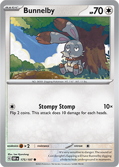 Bunnelby Obsidian Flames 175/197
