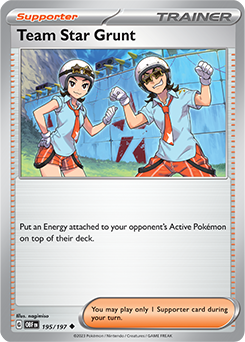 Team Star Grunt Obsidian Flames 195/197