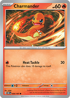 Charmander Obsidian Flames 26/197