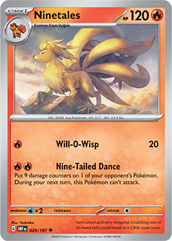 Ninetales Obsidian Flames 29/197