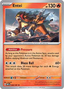 Entei Obsidian Flames 30/197