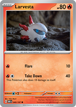 Larvesta Obsidian Flames 40/197