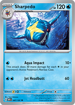 Sharpedo Obsidian Flames 47/197