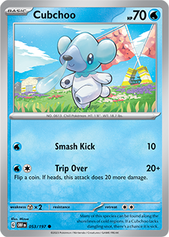 Cubchoo Obsidian Flames 53/197