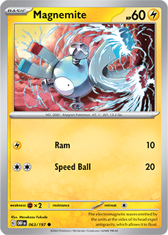 Magnemite Obsidian Flames 63/197