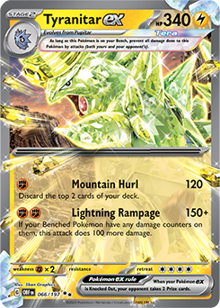 Tyranitar EX Obsidian Flames 66/197