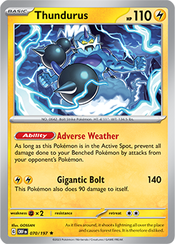 Thundurus Obsidian Flames 70/197