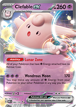 Clefable EX Obsidian Flames 82/197