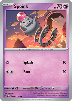 Spoink Obsidian Flames 90/197