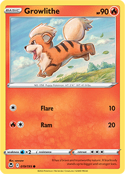 Growlithe Silver Tempest 19/195