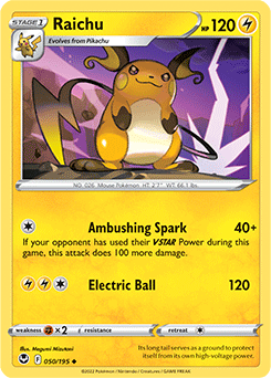 Raichu Silver Tempest 50/195