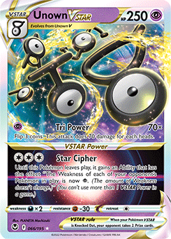 Unown VSTAR Silver Tempest 66/195
