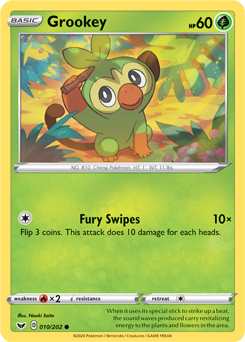 Grookey Sword & Shield 10/202