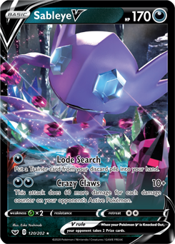 Sableye V Sword & Shield 120/202