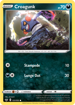 Croagunk Sword & Shield 123/202