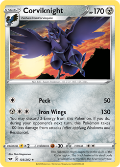 Corviknight Sword & Shield 135/202