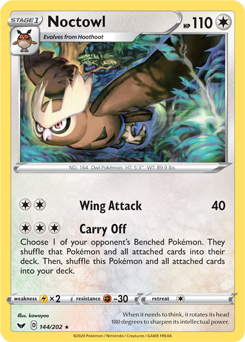 Noctowl Sword & Shield 144/202
