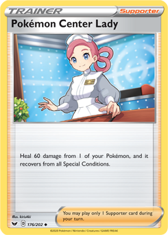 Pokémon Center Lady Sword & Shield 176/202