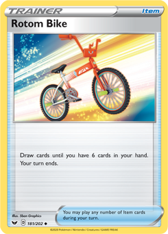Rotom Bike Sword & Shield 181/202