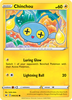 Chinchou Sword & Shield 68/202
