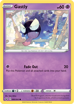 Gastly Sword & Shield 83/202