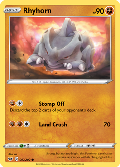 Rhyhorn Sword & Shield 97/202