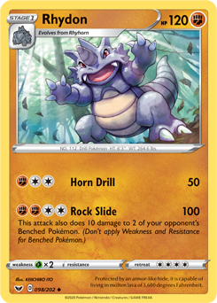 Rhydon Sword & Shield 98/202