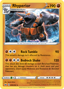 Rhyperior Sword & Shield 99/202