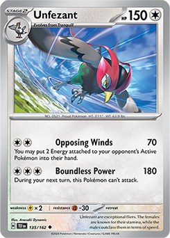 Unfezant Temporal Forces 135/162