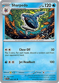 Sharpedo Temporal Forces 43/162