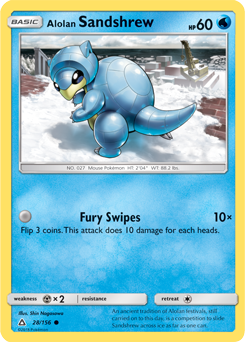 Alolan Sandshrew Ultra Prism 28/156